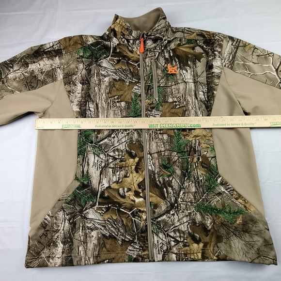 RealTree Xtra Camo Jacket Adult 2XL Softshell Full Zip Fleece Lined Hunting - Picture 9 of 14